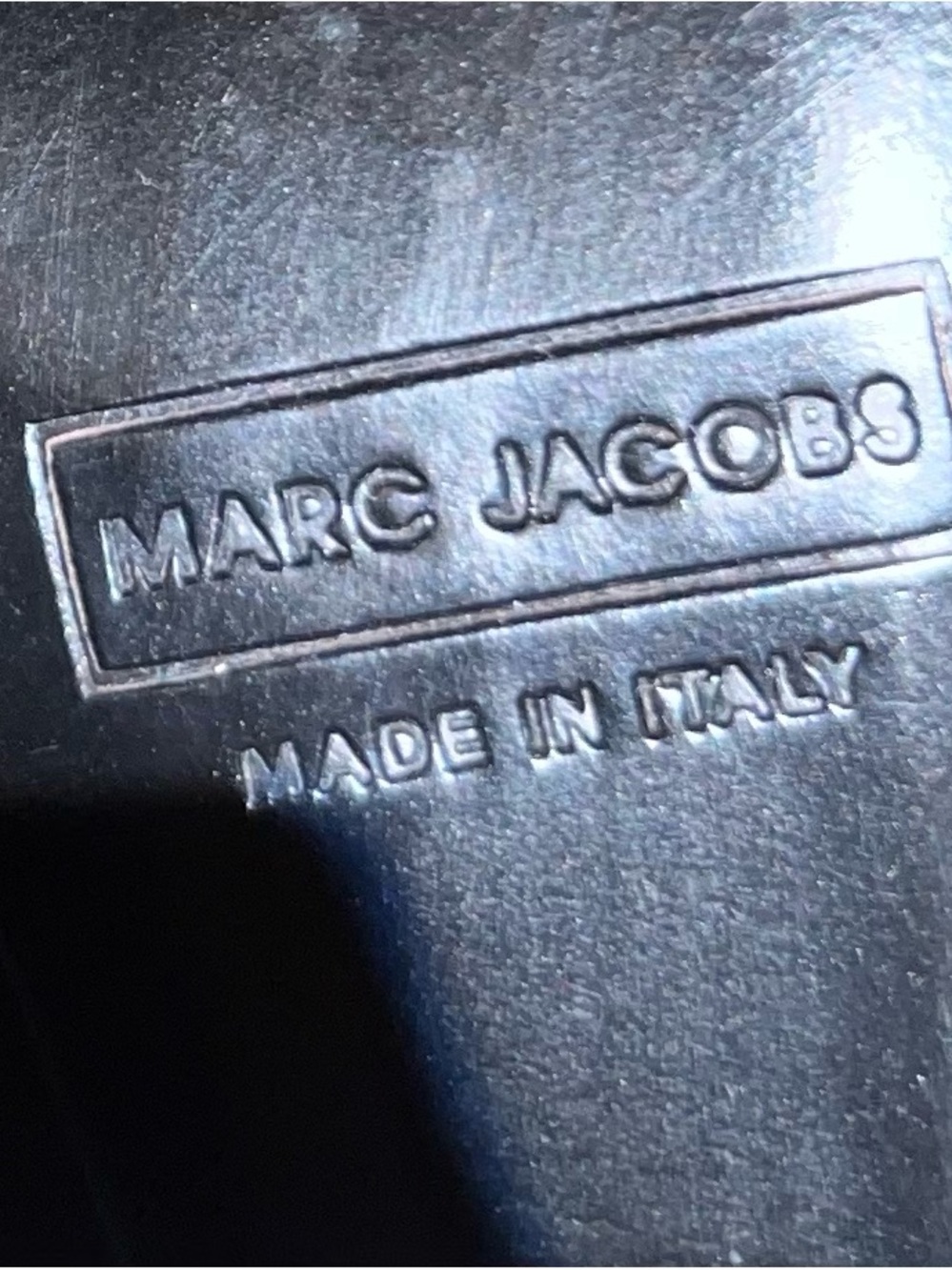 Marc Jacobs Black Leather Ankle Strap Platform Heels - Picture 8 of 8